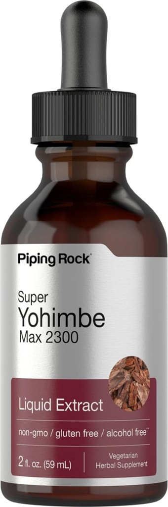 極度のYohimbeの最高の液体のエキスアルコールは、2300のmg、2のflのoz (59のmL)の点滴器のびん放します