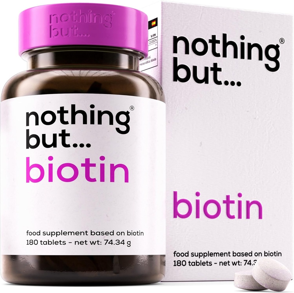 毛の成長のためのBiotinのタブレット 10000のmcg - 脱毛のためのBiotinの毛の成長のビタミン - ビオチンの毛、女性及び人のための皮および釘のビタミン - Metabolismサポート補足- 180のビーガン タブレット