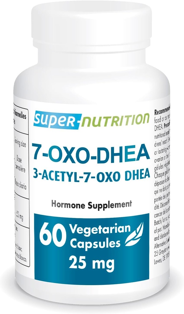 スーパースマート7-OXO DHEA 25mg - 高度なDHEAメタボライトサプリメント | 非GMO&グルテンフリー - 60ベジタリアンカプセル