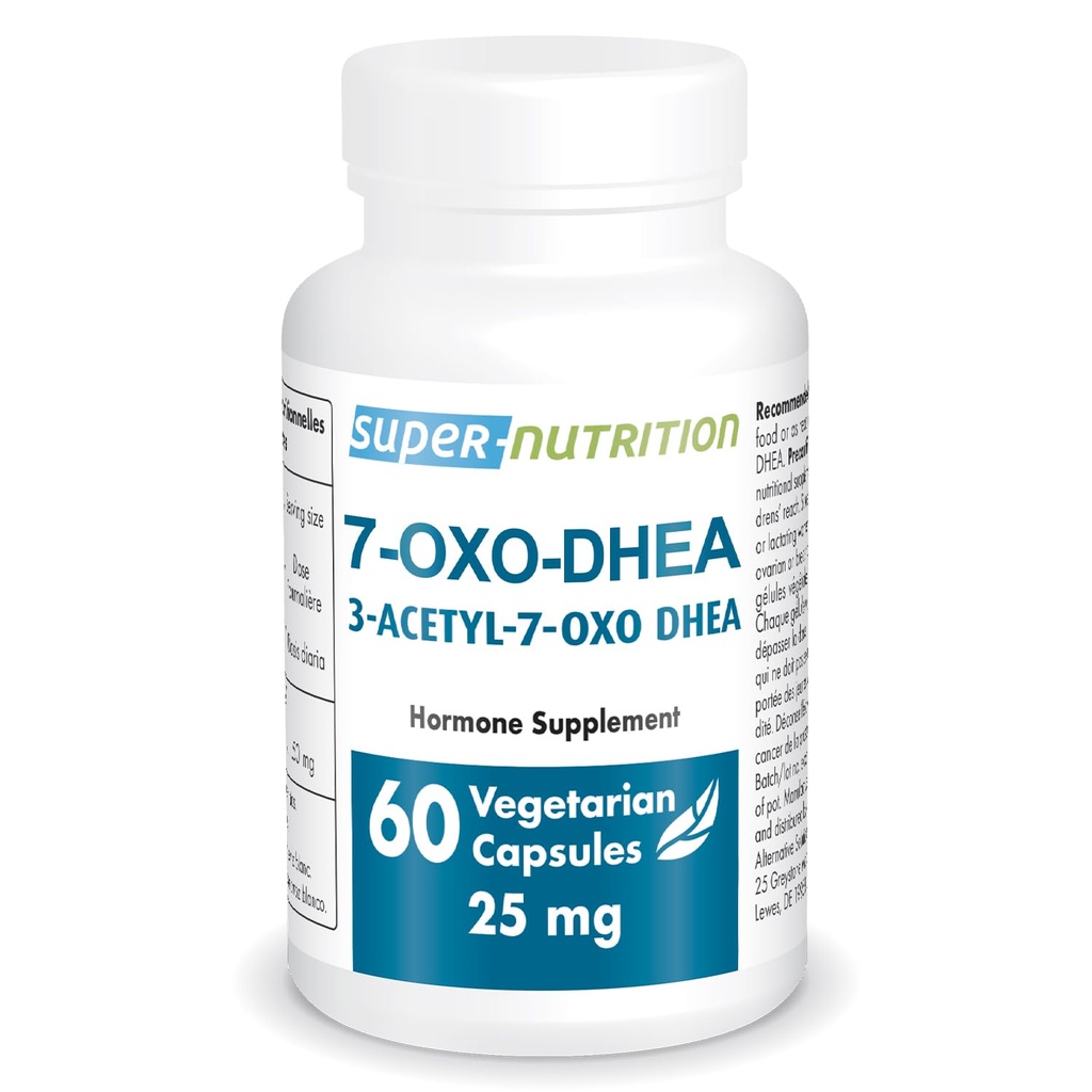 スーパースマート7-OXO DHEA 25mg - 高度なDHEAメタボライトサプリメント | 非GMO&グルテンフリー - 60ベジタリアンカプセル