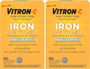 Vitron-cの高い効力の鉄の補足は60のCtを錠剤にします(2のパック)