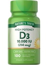 Nature's Truth D3ビタミン10,000 IU Softgelsサプリメント | 100カウント | 高効力フォーミュラ | 非GMOとグルテンフリー