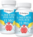 15mg L Methylfolate (5-MTHF)-ビタミンB6およびB12-60のベジタリアンのカプセルと豊富な活動的な葉酸-非GMOのグルテンフリー