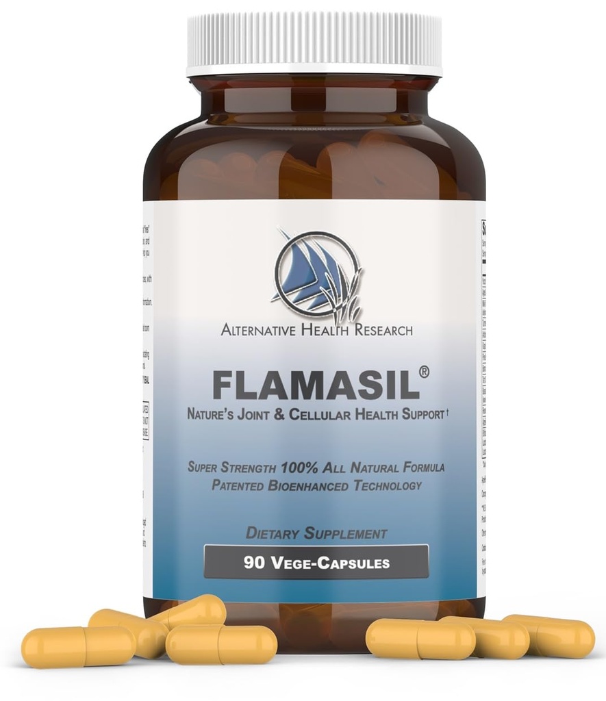 FlamasilTM- ヘルシーなインフルエンザ対応* | 多品種痛みリバイバー*とジョイントエイド | バイオエンハンステッドターメリック、ボスウェリア、レスベラトロール、その他 | 13-in-1 スーパーフード抗酸化剤 | 30日供給