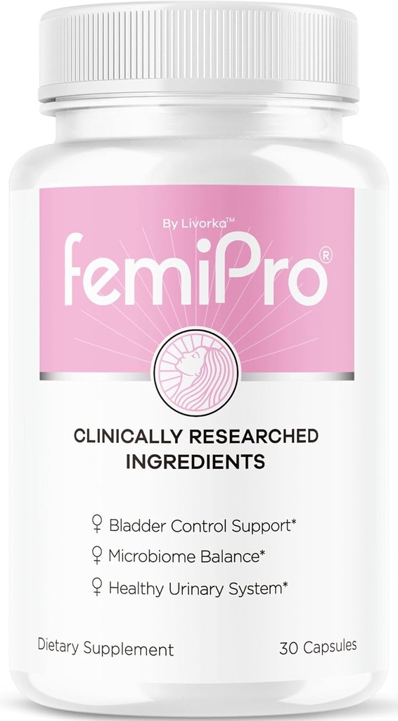 LIVORKAのFemiProのぼうこう制御丸薬 - 元のFemiProのカプセル、Femiのプロ ぼうこう制御サポート補足、全面的な健康およびウェルネスの検討のためのProbitic FemiProの丸薬、1か月のための30のカプセル
