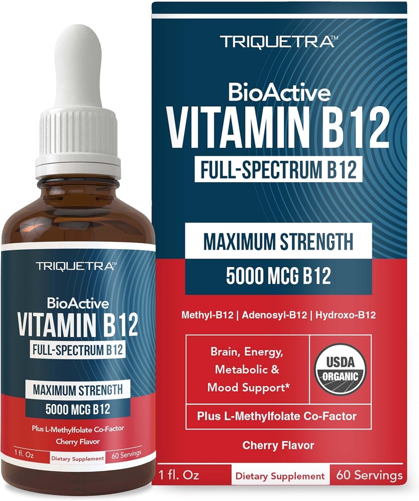 BioActiveビタミンB12 5000のmcg | 3のBioActiveの形態B12のプラスのMethylfolateのコファクタ-メチルB12、Adenosyl B12及びHydroxy B12の のSublingualの形態、ベリー味、有機性、ビーガン(60のサービング)