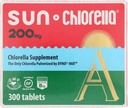 SUN CHLORELLA - クロレラサプリメント, ビタミン増強とビーガンフレンドリータブレット (200 Mg - 300 ct)