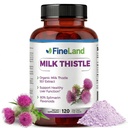 FineLandミルクのこの薬の丸薬50:1のエキス– 120のビーガンカプセル-80%のシリマリンのFlavonoidsの20,000のmg Strenght - 肝臓及び酸化防止サポート  50Xの集中された種のエキス-非GMO、米国で作られる