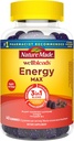 Nature Made Wellblends EnergyMAXグミー、ファストアクティングカフェイン、CoQ10&ビタミンB12 1000mcg、エネルギーサポートガミービタミン、40ガミー