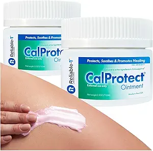 CalProtectの反発保湿の軟膏(2パック、2.5oz、瓶)の信頼できる1人の実験室の大人のおむつの無秩序-人の及び女性のための皮の障壁のSoothingの修理そして救助