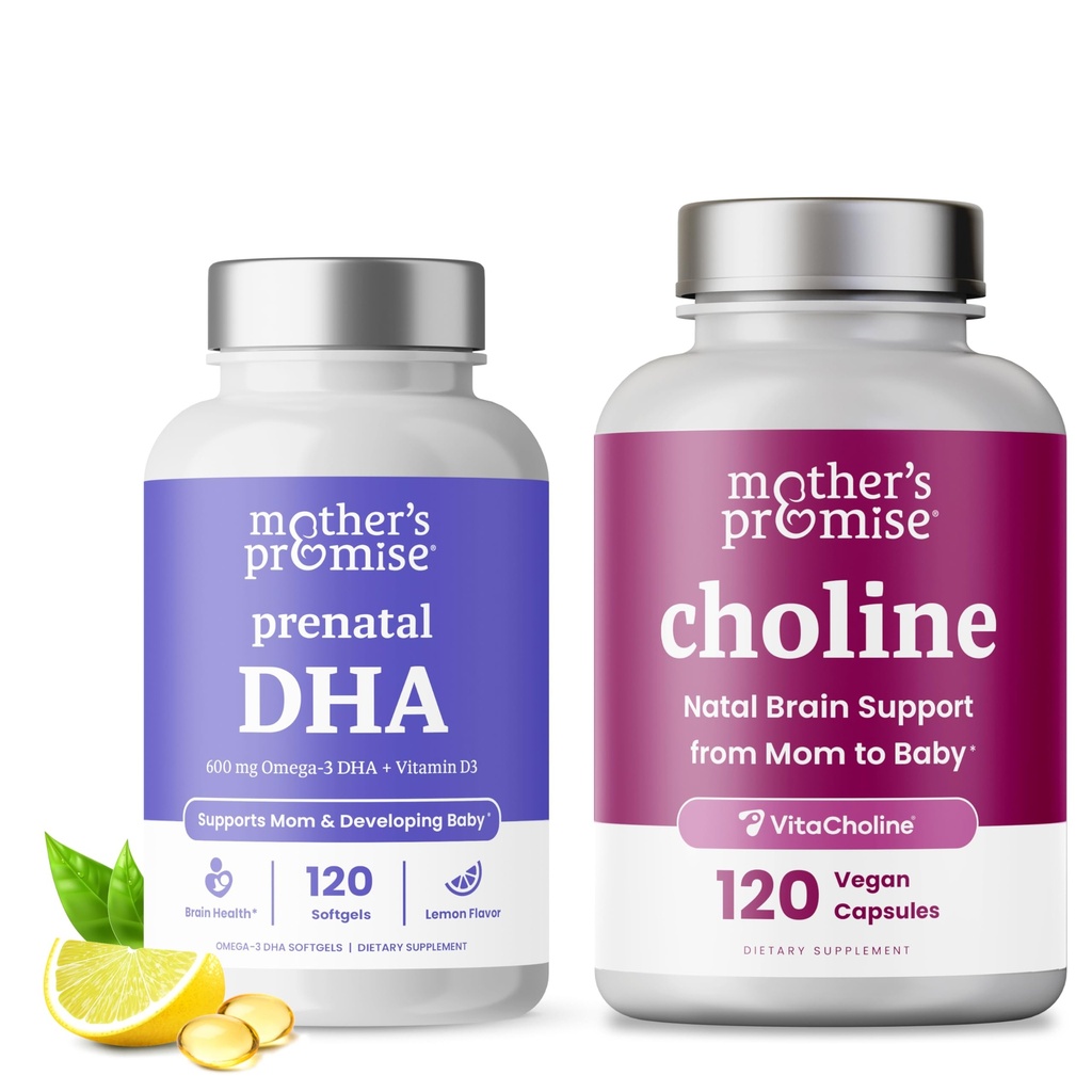 母の約束 Prenatal DHA & Choline カプセルの束