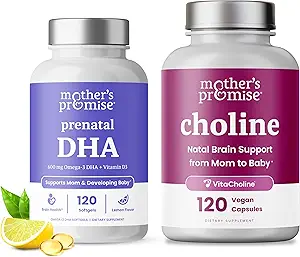Mother's Promise Prenatal DHA & Choline Capsules Bundle