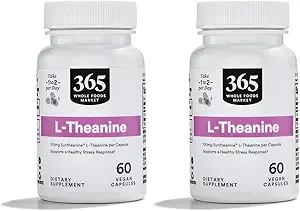 全食品市場、L-テアニン100mg、60ct(2パック)