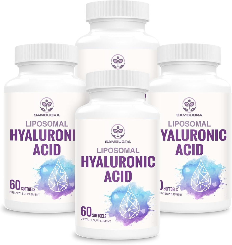 Liposomal Hyaluronic酸1000mgの高いBioavailabilityHyaluronic酸のカプセル、食事療法の補足サポート皮および骨、240のカプセル(パッケージ4)