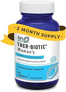 SFI Health Klaire Labs Ther-Biotic Women's - 女性のための腟のプロバイオティクス - サポート健康な酸性腟pHバランス及び慰め - 25b CFU Lactobacillus及びBifidobacterium、Hypoallergenic (60のカプセル)