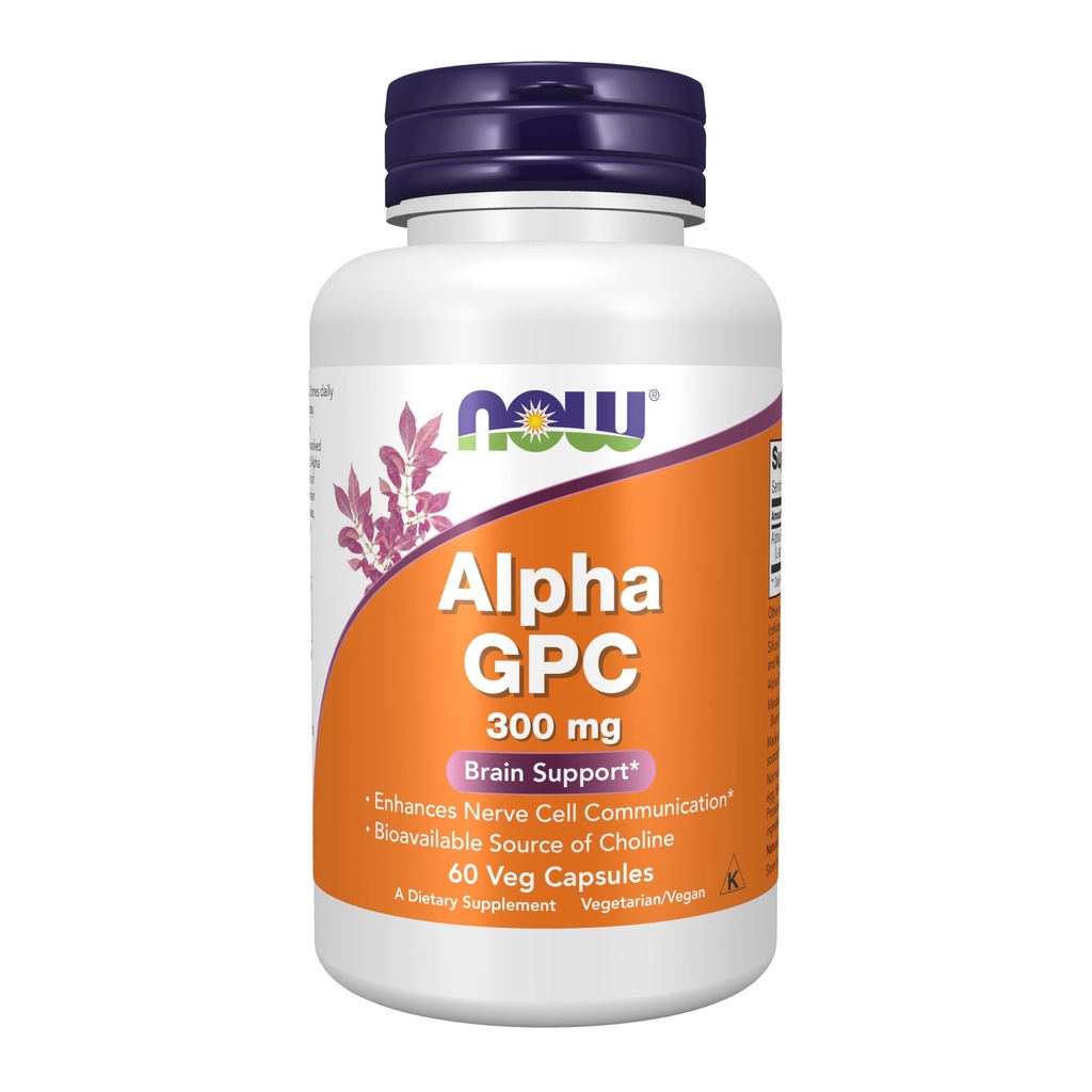 NOW Foods Now FoodsアルファGpc 300mg、60ベジキャップ(パッケージ2)