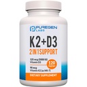2 に 1 高い効力の方式 90mcg ビタミン K2 (MK7) および 5000 の IU のビタミン D3 の補足 I の非 GMO の方式、ビタミン D 及び K のコンプレックス、120 カプセル I 4-Month の供給を飲みやすい