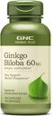 GNCの草のプラスのGinkgoのBiloba 60mgの補足、ベジタリアン、サポート精神的な鋭さ、100のサービング