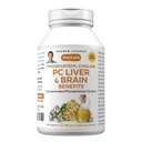 ANDREW LESSMAN PC 肝と脳のメリット 60 ソフトゲル - Phosphatidyl コリン、健康な肝臓と脳構造のための最も重要なビルディング ブロック、機能。 添加物無し。 飲みやすいソフトジェル