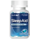 HealthA2Z 睡眠援助, ジフェンハイアミン ソフトゲル, 50 mg, 深刻をサポート, 休眠, 非習慣形成 (100 カウント)