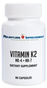 自然なビタミンK2 MK4はビタミンK2 MK7の高周波15,000mcg MK-4 + 60mcg MK-7サポート骨および動脈の健康のベジCapsulesの大豆なし