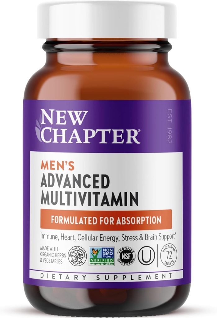 ストレス、脳、免疫、心臓およびエネルギー サポートのための新しい章の人のMultivitaminの高度の方式、人の+ Selenium + Bのビタミン、72のctのための全食糧発酵された精巣の高レベル