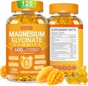 マグネシウムのGlycinateのガミー600mgのChewable砂糖のマグネシウムのGlycinate、ビタミンD、B6およびCoQ10は睡眠、弛緩、頭脳及び筋肉、120の計算のための含んでいます
