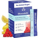 Blueshiftの電解質-自然な電解物の粉のパケット、有機性水和のパケット、無糖、単一のサーブのパックが付いている電解物の飲み物の組合せの棒-レモン ラズベリーの味、粉の棒(10のパック)