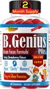 B.Genius Calming Ashwagandha Gummies for Kids and Teens | Calm Sleep and Relax Mood | Kids Gummies for Daily Focus | オールナチュラルビーガンラズベリー味、非GMO、サードパーティ製テスト済み | 60 Ct