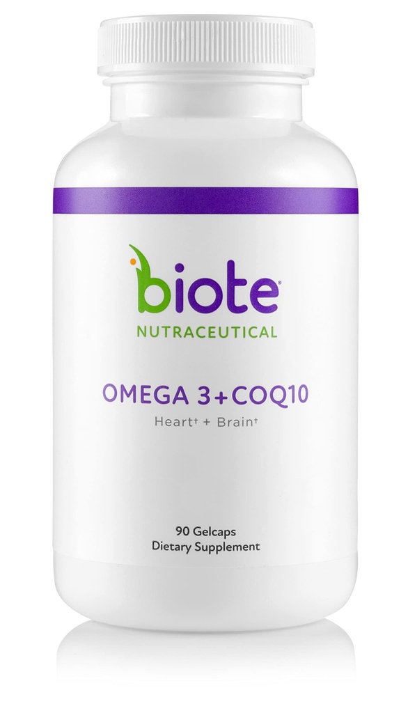Biote Nutraceuticals - オメガ3 + CoQ10 - ハート+ブレイン(90ゲルキャップ)