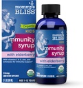 Mommy's Bliss Organic Elderberry Syrup & Immunity Boost with Vitamins, Prebiotics & Echinacea for Kids & Adults 1 yr +, 3 Fl Oz (B&B) オーガニック エルダーベリー シロップ & 免疫 ビタミンとブースト