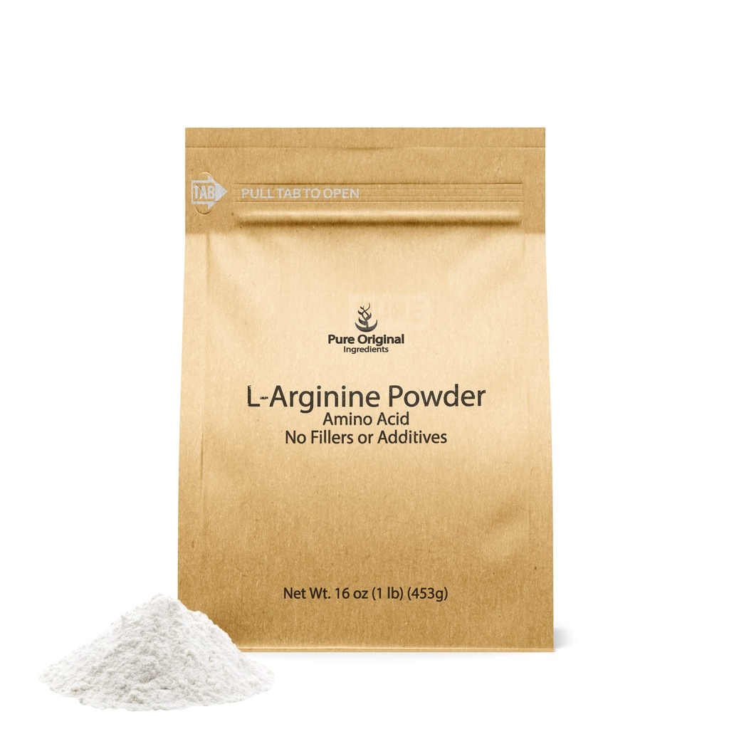 純粋な元のINGREDIENTS L-アルギニンの粉(1 lb)のアミノ酸、注入口無し、食事療法の補足