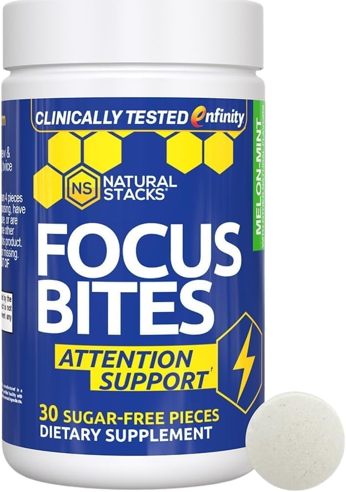 Paraxanthineの補足100mg -生産性及び保持サポートのためのカフェインの自由な焦点の補足-臨床的にテストされたEnfinity Paraxanthine -ジッターの自由なエネルギー サポート- 30のメロンのミントの焦点ビット