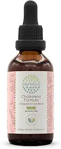 HerbEra Cholesterol Formula B60 Alcohol-Free Extract Tincture: Artichoke Leaf, Hawthorn Leaf and Flower, Fennel Seed, Turmeric Root, Ashwagandha Root, Amla Berry. Cholesterol Care Blend 2 Fl Oz