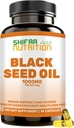 SHIFAA NUTRITION ハラールブラックシードオイル | 1000mg 45 サービング | 日傘サティバ | ヘアケア、肌、関節、免疫、心臓、消化をサポート