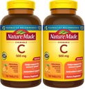 Nature Made Chewable Vitamin C 500 mg, 免疫サポートのための栄養ビタミンCサプリメント, 150錠, 150日の供給 (パック 2)