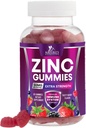 亜鉛グミー50mg - 骨の皮及び免疫サポート健康のGummy及び大人のための優れた酸化防止Chewable - 高吸収ビーガン、グルテンフリー亜鉛はビタミンを補います - おいしいベリー風味 - 60グミ