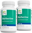 Terry Naturally Berberine - Berberineと栄養補助食品 - Metabolismサポートのための肝健康サプリメント - 男性と女性のための共同健康サポート - 60カプセル(パッケージ2)