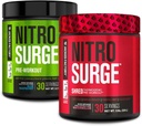 ジャック工場 Nitrosurge ブルー ラズベリー&ウォーターメロン Nitrosurge シュレッド サーモニック プリワークアウト 月 & 女性
