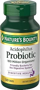 Nb の Acidophilus のサイズ 100s の性質の Bounty の Acidophilus の Probiotic のタブレット 100 の計算
