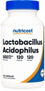 Nutricost Lactobacillus のアクリエイトパーサービング(120のカプセル)ごとの 百万 CFU