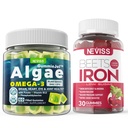 ビーガンオメガ3グミー1000mg +アイアンサプリメント12.5mg