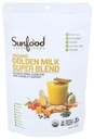 Sunfood Superfoods Organic Golden Milk Super Blend - Turmeric Latte Powder Mix with Ginger, Black Pepper, Cinnamon & Cardamom Spices, Vegan, USDA Organic, Gluten Free - 6 oz