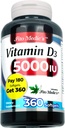 FITO MEDIC'S Lab - ビタミンD - 5000 IU - ビタミンD3-360 Softgels - ビタミンD3 5000 iu - 骨、歯、筋肉、免疫の健康サポート、超高吸収、ビタミンD3。