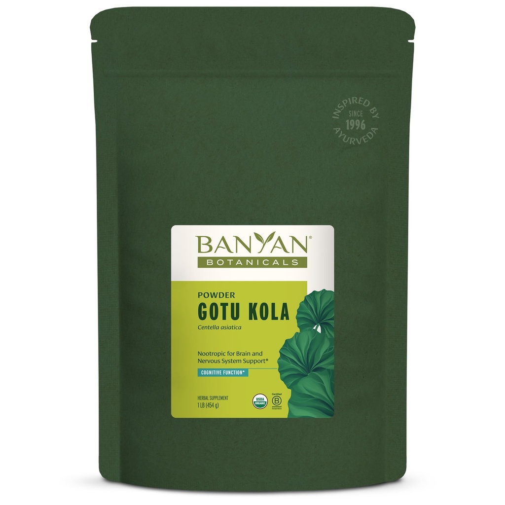 Banyan Botanicals Gotu Kolaパウダー - 有機ブラフミ(Centella Asiatica) - 神経系サポートとヘルシー肌のための向知性ハーブを Calming* - 1ポンド。 - 非GMO持続的に供給ビーガン