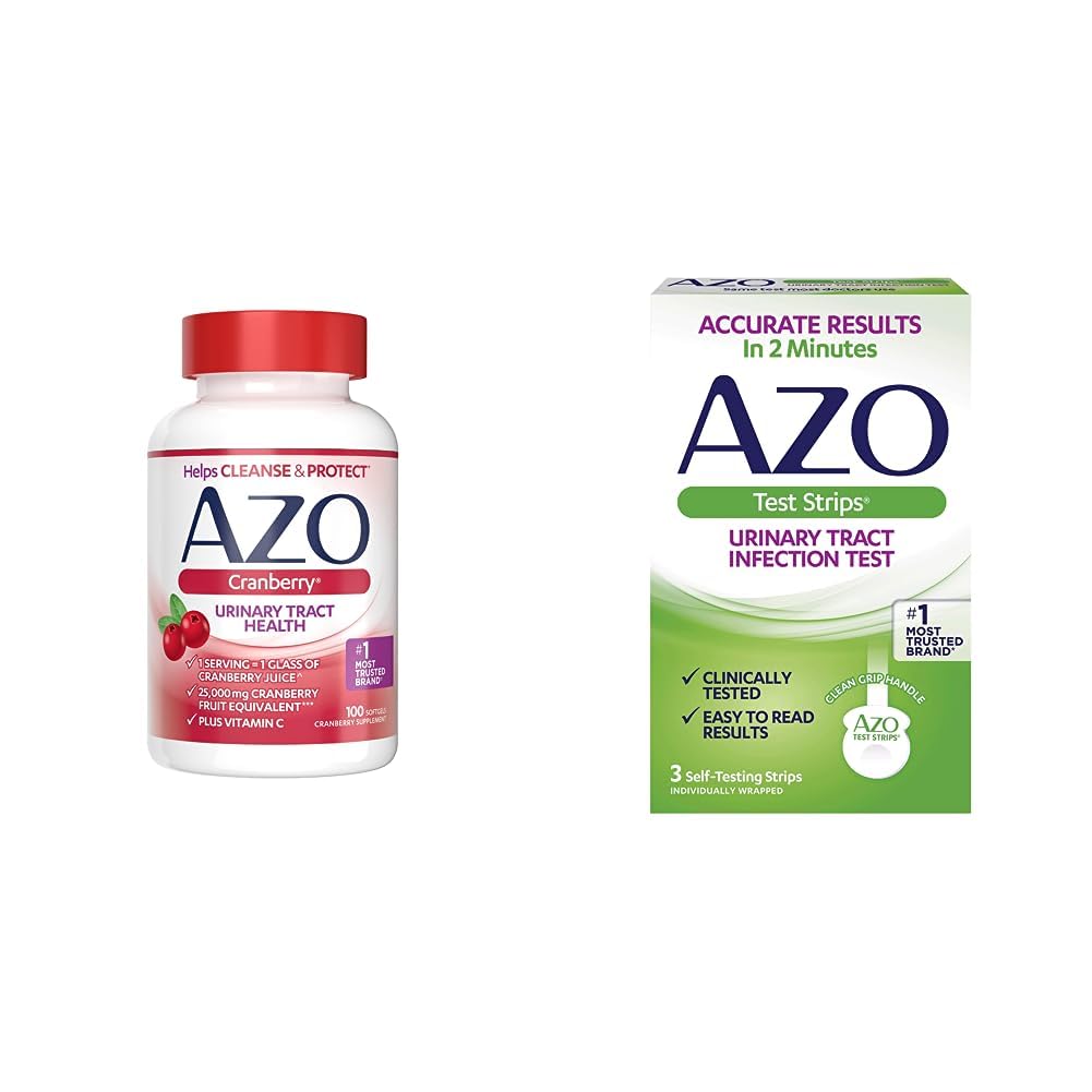 AZOクランベリーの尿路の健康の補足及び尿路感染症(UTI)テスト ストリップ、正確な結果の2分、臨床的にテストされる、結果を読むこと容易な3の計算