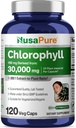 NusaPure Chlorophyll 200:1 エキス, 150 カプセルあたり30,000 mg相当 120 ベジタリアンキャップ (非GMO, ビーガン)