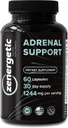 Adrenal サポート補足 │ Cortisol のマネージャー、Calm サポート、Ashwagandha、L-Tyrosine、Rhodiola Rosea及び聖バジル │ 60 丸薬非 GMO