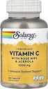 SOLARAY Vitamin C 1000mg Timed Release Capsules with Rose HIPS & Acerola Bioflavonoids, Two-Stage for High Absorption & All Day Immune Function Support, 60 Day Guarantee (100 Servings, 100 Tablets)