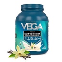 Vega オールインワン栄養オーガニック - 20g植物ベースのエンドウ豆タンパク質、フレンチバニラ、43 サービング、ビタミンA&C、プロバイオティクス、グリーン、ビーガン、ケト、グルテンフリー、3.63lbs(パッケージ5月品種)
